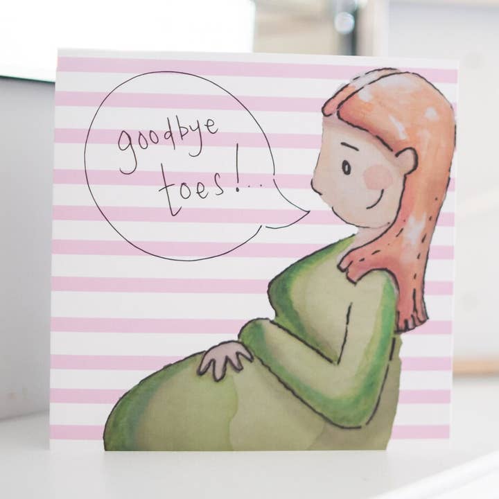 Carte de douche de bébé/carte de nouveau-né avec fond rose pour la vente par Hanxmade