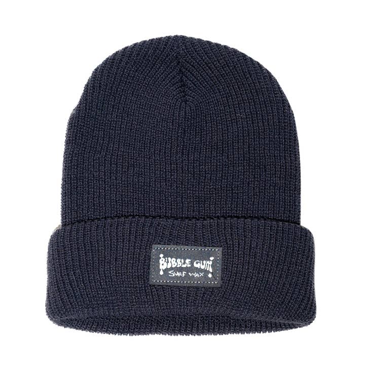 Bonnet Woven Label Bleu Marine pour la vente par Bubble Gum Surf Wax