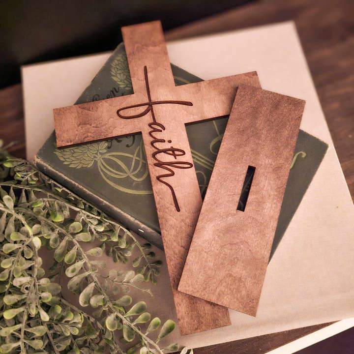 BD Lasers INC. - Wholesale Decorative Tabletop Object - Faith Cross Decor Christian Sign1