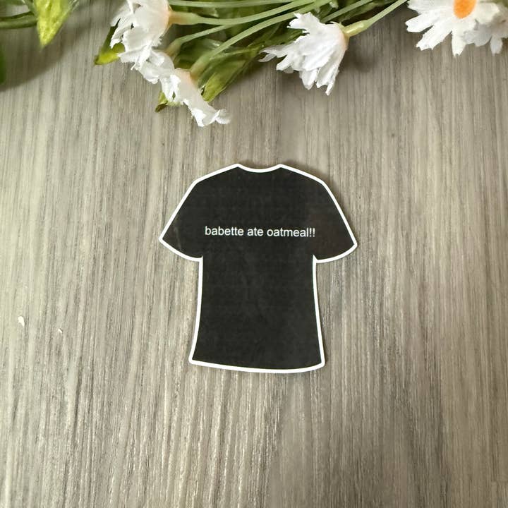 Autocollant/Magnét GG Imperméable Babette a mangé un t-shirt à l'avoine pour la vente par JG Sticker Shop