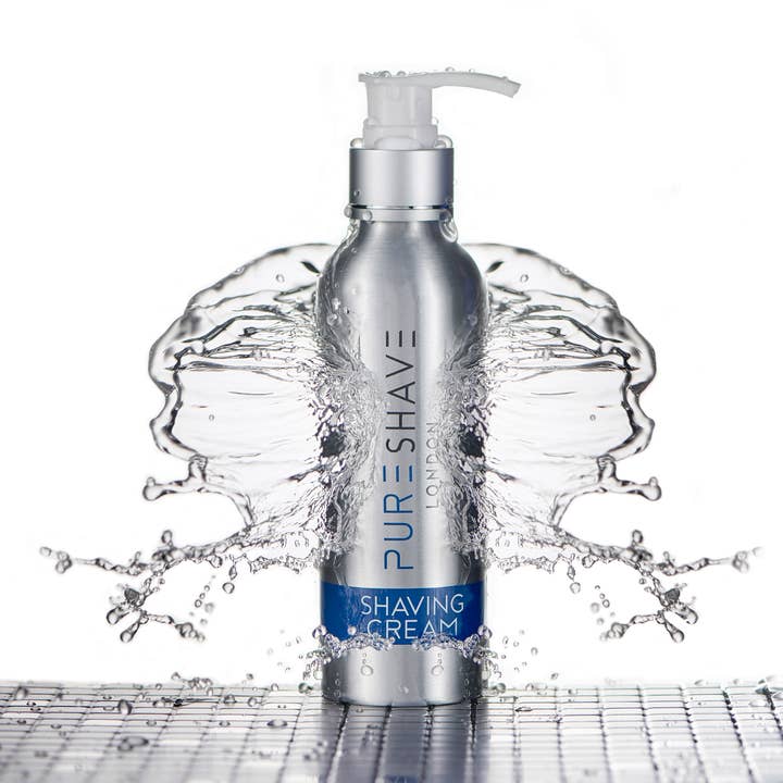 150ml Pure Shave Refillable Shaving Cream Bottle for wholesale by Pure Shave London