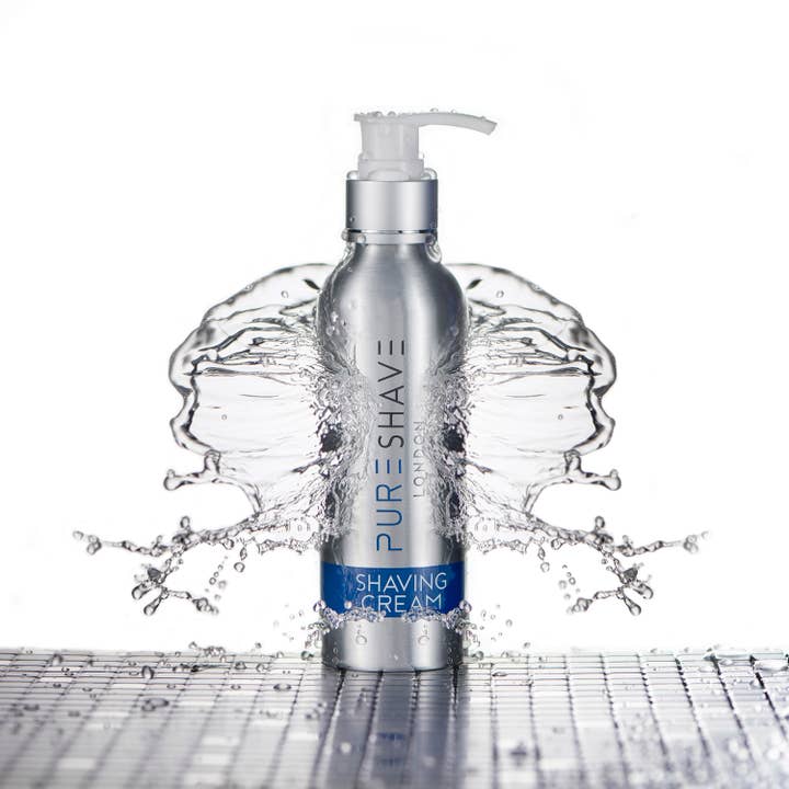 150ml Pure Shave Refillable Shaving Cream Bottle for wholesale by Pure Shave London