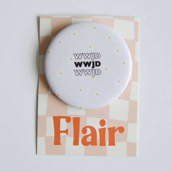 WWJD Daisy-knop voor wholesale door Fern & Arrow