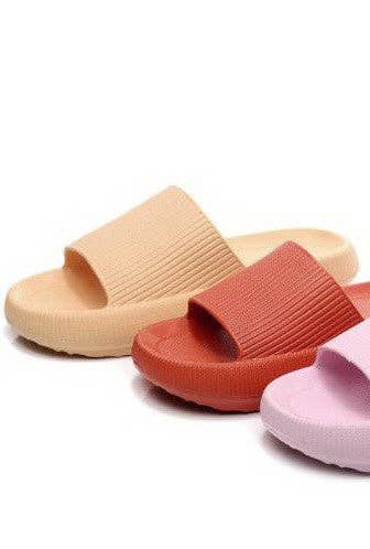 JOSSLYN by wall to wall - Wholesale Slides - Women's - FLAT COMFORT AIR CLOUD EVA SLIDE SANDALS SLIPPERS | 40SP0104