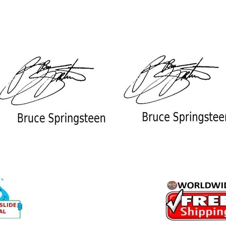 Bruce Springsteen Signature Guitar Decal 203 for wholesale by Luthier decals