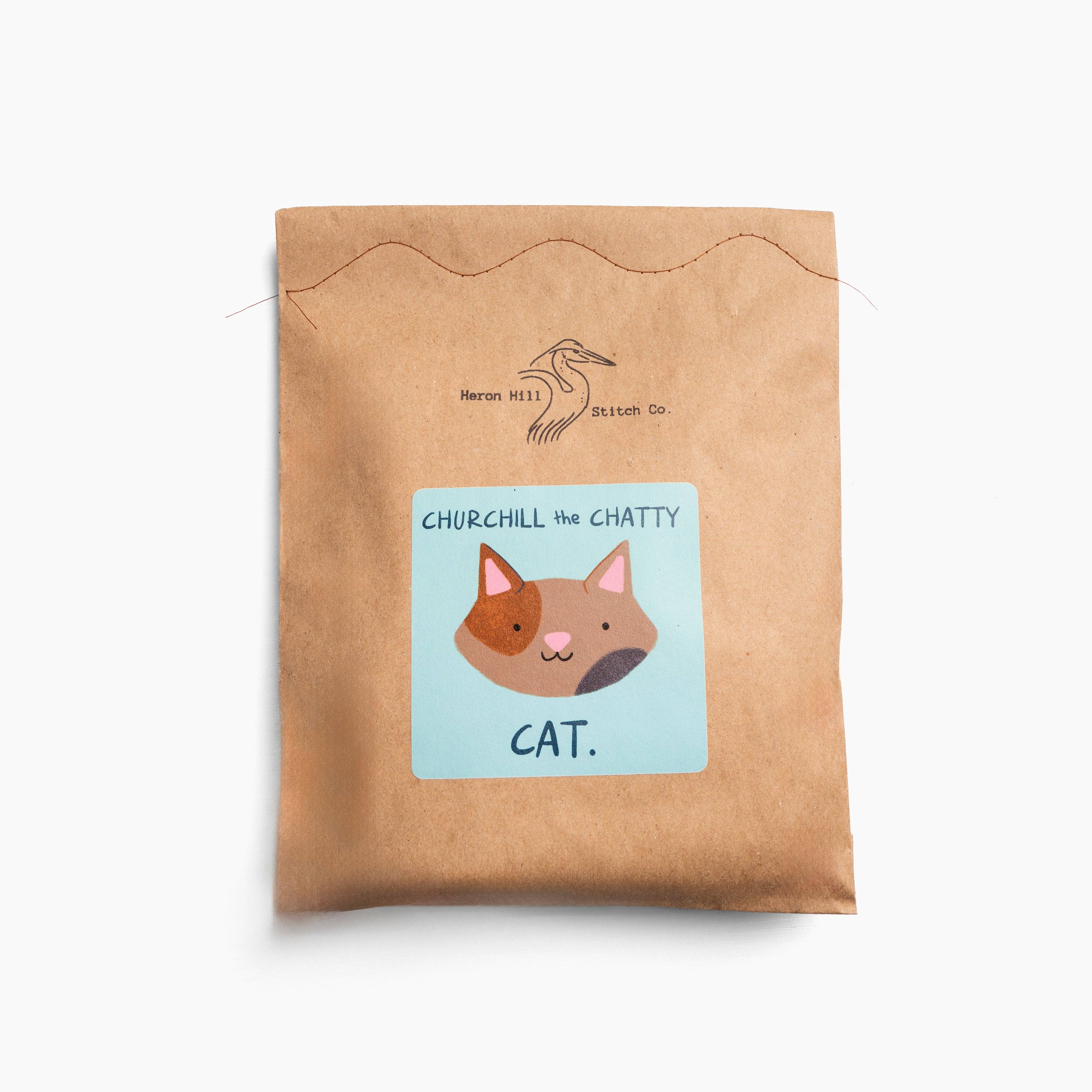 Heron Hill Stitch Co - Wholesale DIY Craft Kit - Churchill the Chatty Cat - DIY Craft Kit2