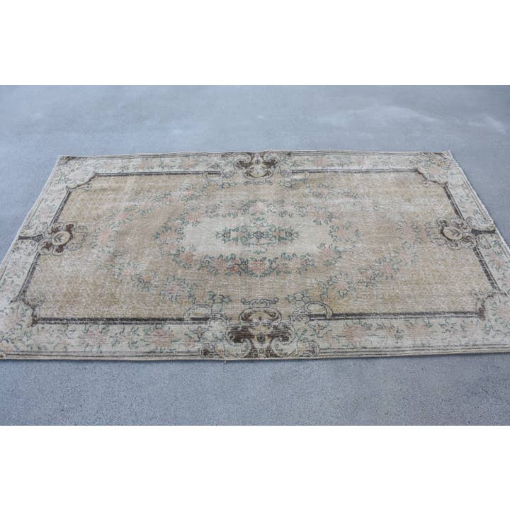 Anatolia Loom - Wholesale Runner Rug - Vintage Wool Rug - Classic Beige & Brown Rectangle2