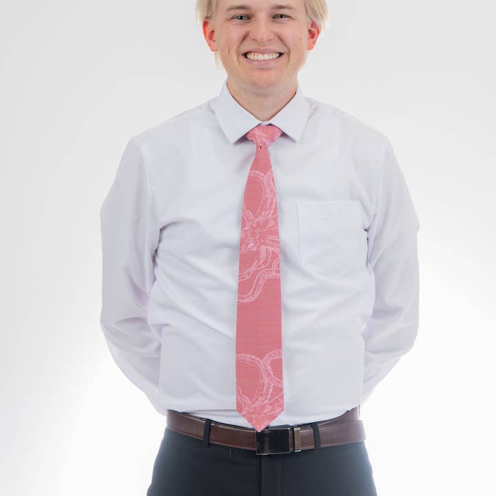 Bombora Ties - Wholesale Necktie - Men's - Sea Creature (red)3