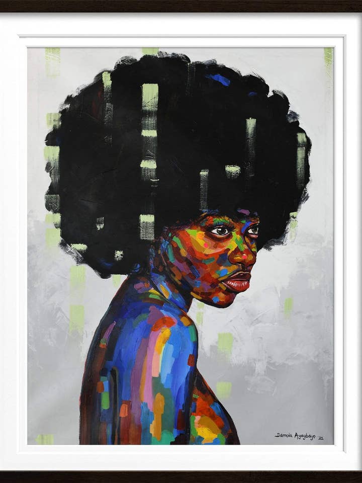 Den anden side 2 - XL-100x125cm - Sort for engroshandel hos Ivhu