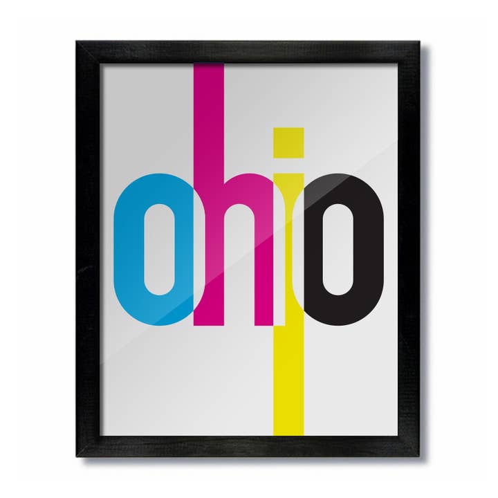 Ohio Ohio Imprimé rétro pour la vente par D&W Elements