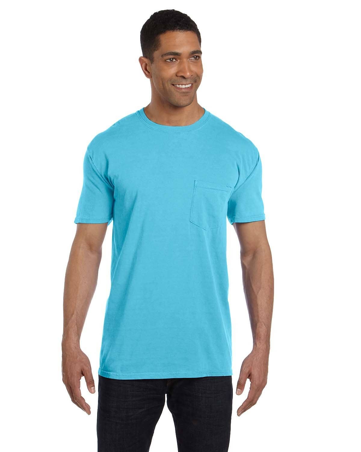 Total Apparel - Wholesale T-Shirt - Unisex - Comfort Colors Garment-Dyed Pocket Blank T-Shirt | 6030CC3