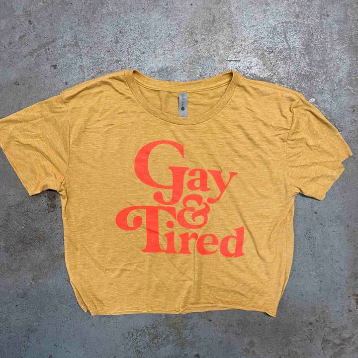 Gay & Tired Crop Top for wholesale by BOBBYK