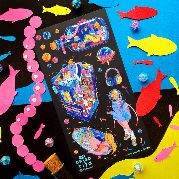 STICKII - Wholesale Sticker - Aquatic Life 1 Sticker Sheet