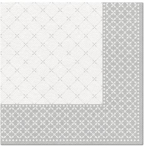 European Excellency - Wholesale Disposable Napkin - Subtle Grid - Airlaid Dinner Napkins1