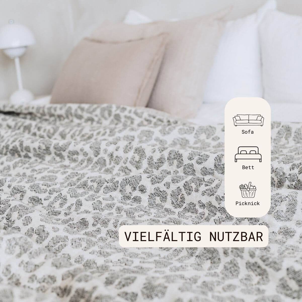 VAYVA - Vente Plaids - Couverture 100% coton | Jeté de canapé | Plaid Leo7