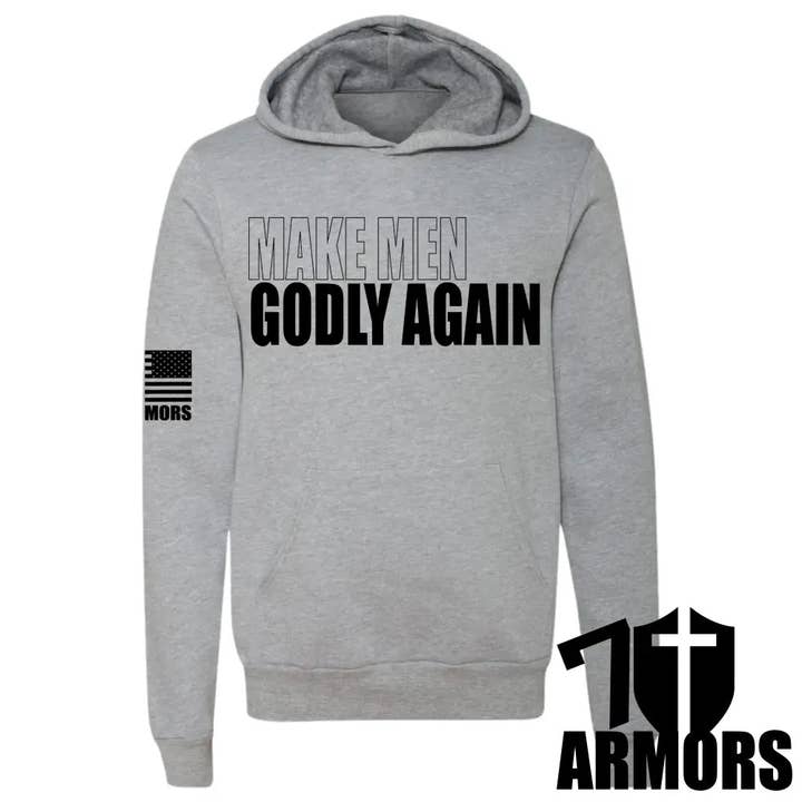 MAKE MEN GODLY AGAIN HOODIE for wholesale by 7 ARMORS APPAREL