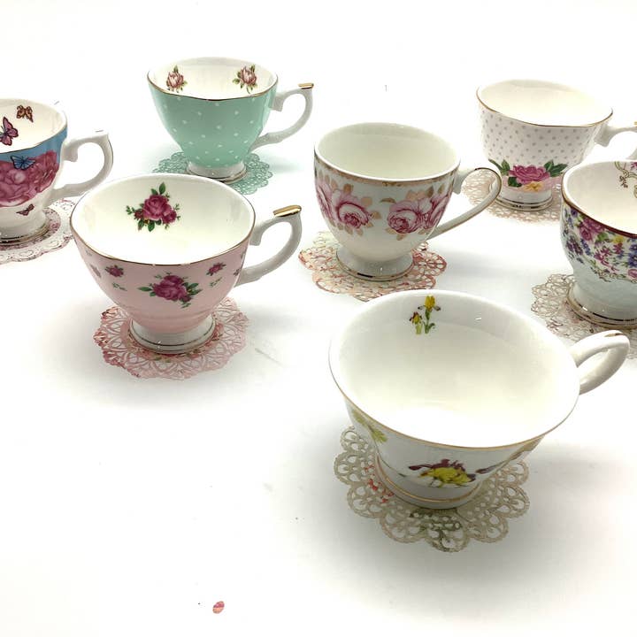 All Little Cute Things - Wholesale Disposable Coasters - Tea Party Coasters Dollies Vintage French Paper Lace