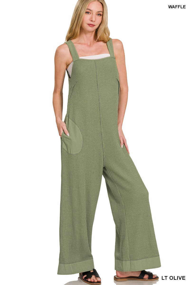 Vanilla Monkey - Wholesale Jumpsuit - Dames - Gebreide Wafel Wijde Pijpen Overall6