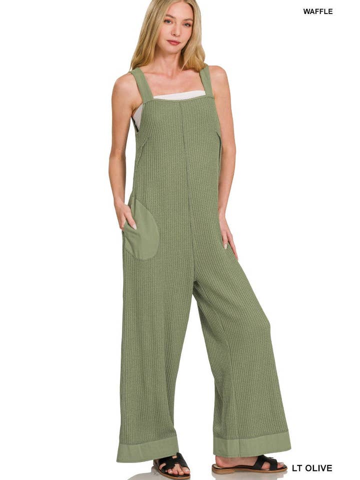 Vanilla Monkey - Wholesale Jumpsuit - Dames - Gebreide Wafel Wijde Pijpen Overall6
