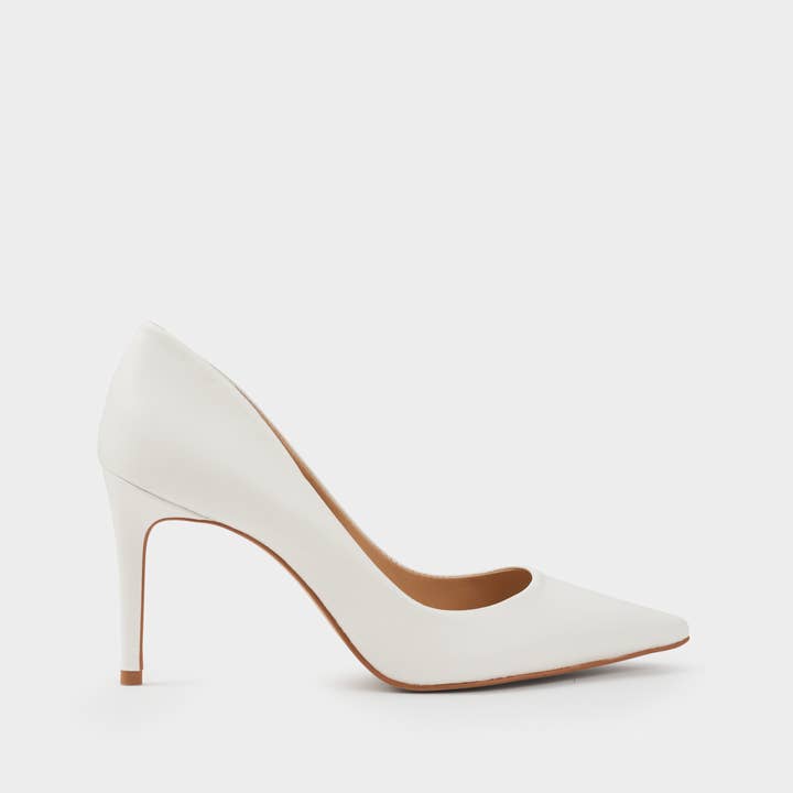 Décolleté Venus in pelle di capra bianca per la vendita all'ingrosso da parte di Omais