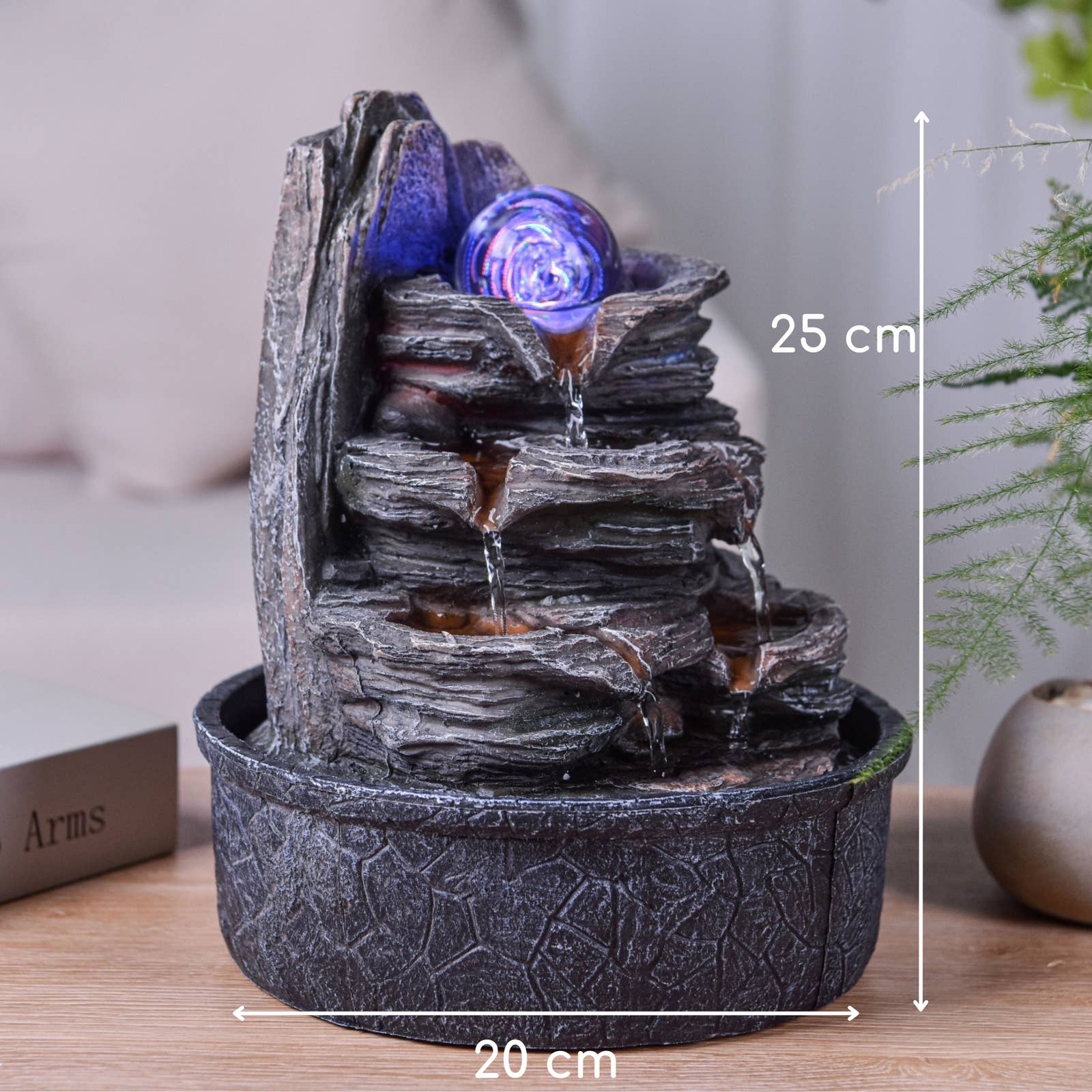 Zen'Arôme – wholesale Mantle scarf – Luberon Indoor Fountain - Zen Cascade Style Rock Effect3