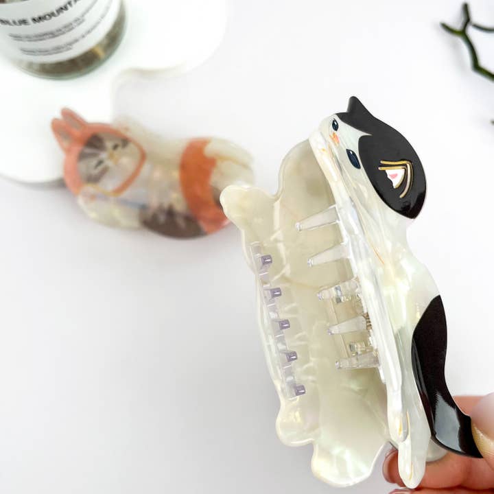 mildstyles - Wholesale Hair Clip - Women's - Lazy Cat Exquisite Acetate Animal Hair Claw Clip5