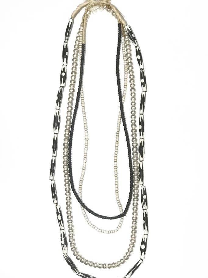 Batik Layer Necklace Set for wholesale by Twine & Twig