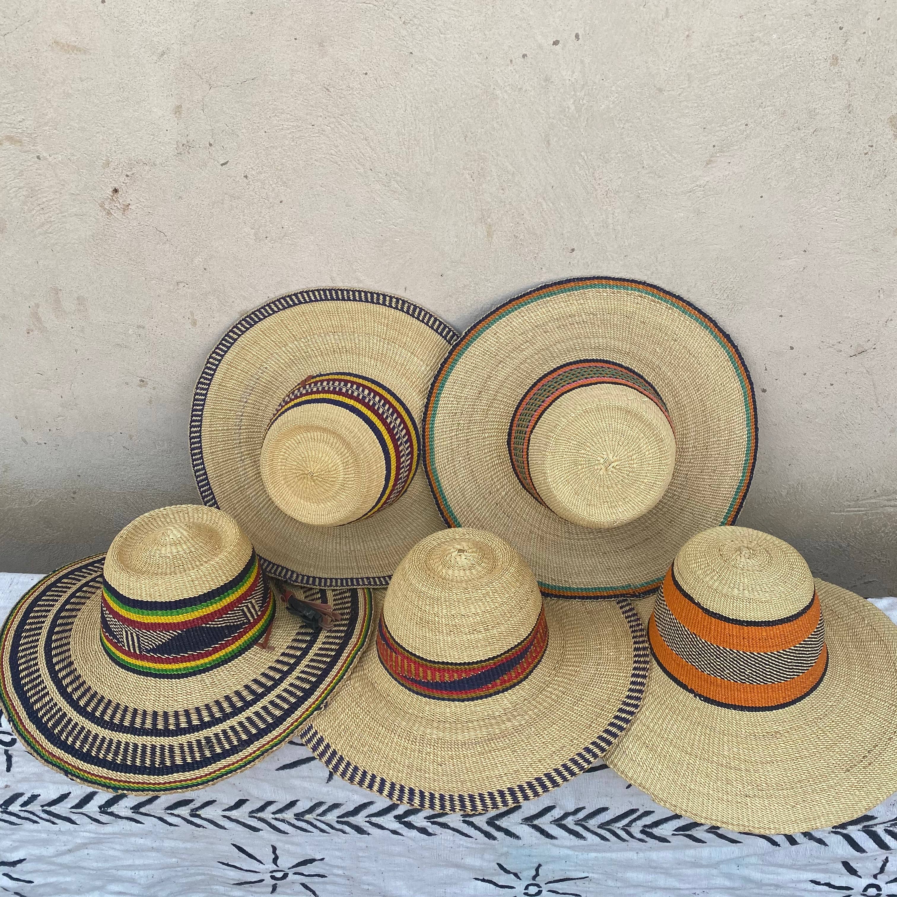 ARA BOLGA BASKETS LLC - Wholesale Straw Hat - Women's - Bolga/Ghana Hat / Handmade Hat (Copy)0