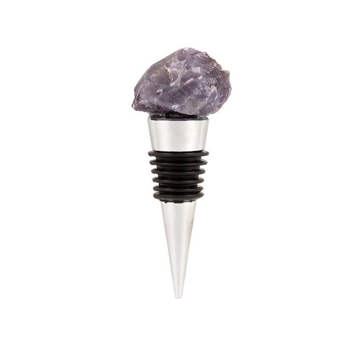 Nocturna - Wholesale Wine stopper - Raw Crystal Wine Stopper - Rose Quartz or Amethyst1