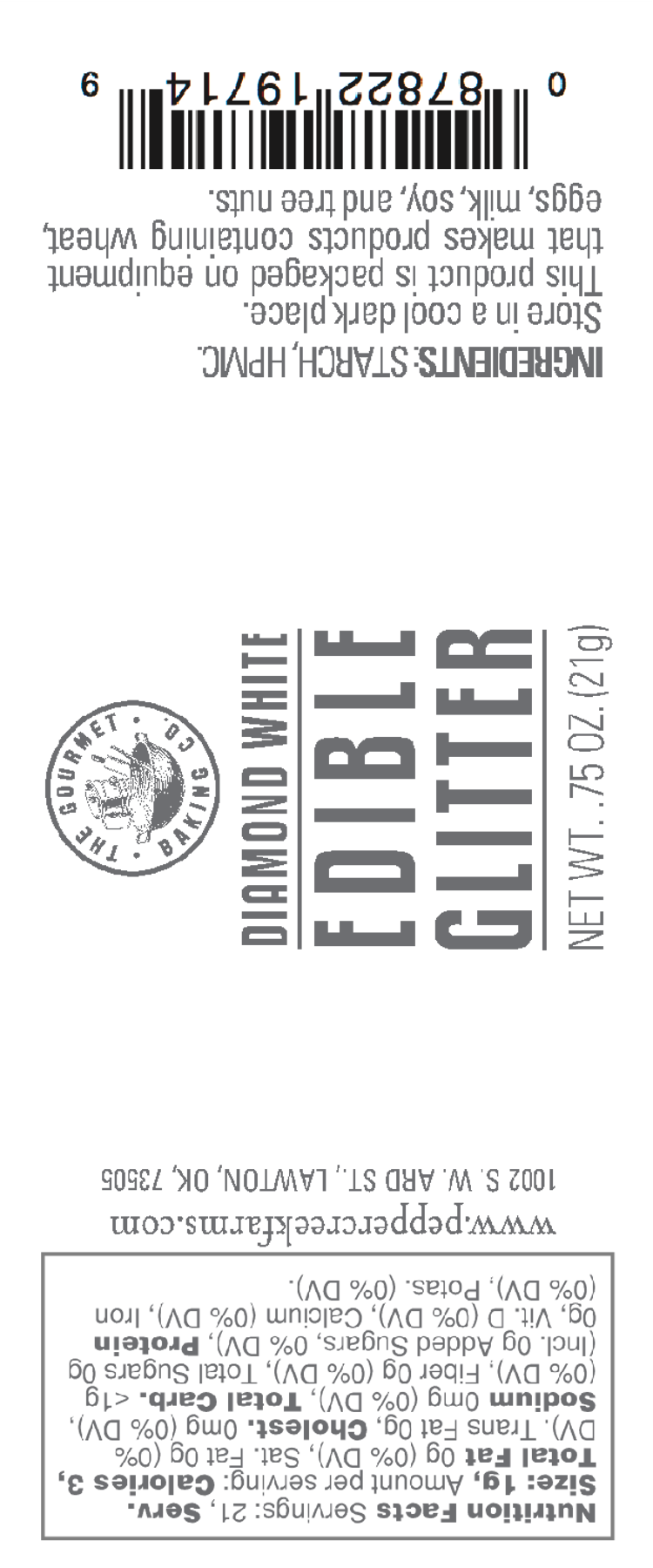 Pepper Creek Farms - Wholesale Sprinkles - Diamond White Edible Glitter Sprinkles, 0.75 Oz.2