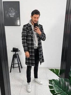 Mens Plaid Overcoats for wholesale by Alberto Nardoni