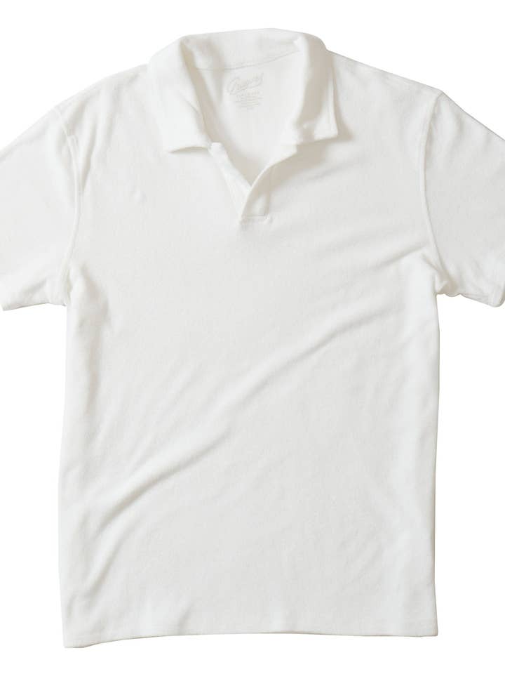 Riviera Terry Polo - Weiß für den Großhandel von Grayers