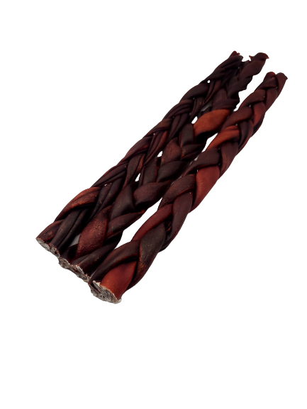 Dibo Pet Foods - Wholesale Pet Treats - Dog - Braided Beef Collagen Stick Brown - 12"2
