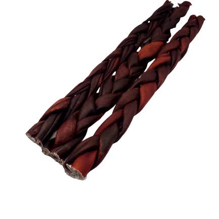 Dibo Pet Foods - Wholesale Pet Treats - Dog - Braided Beef Collagen Stick Brown - 12"2