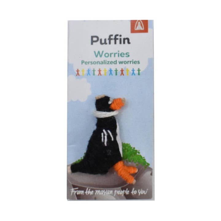 Shared Earth – wholesale Doll – Kids – Worry Doll Mini, Puffin Worries0