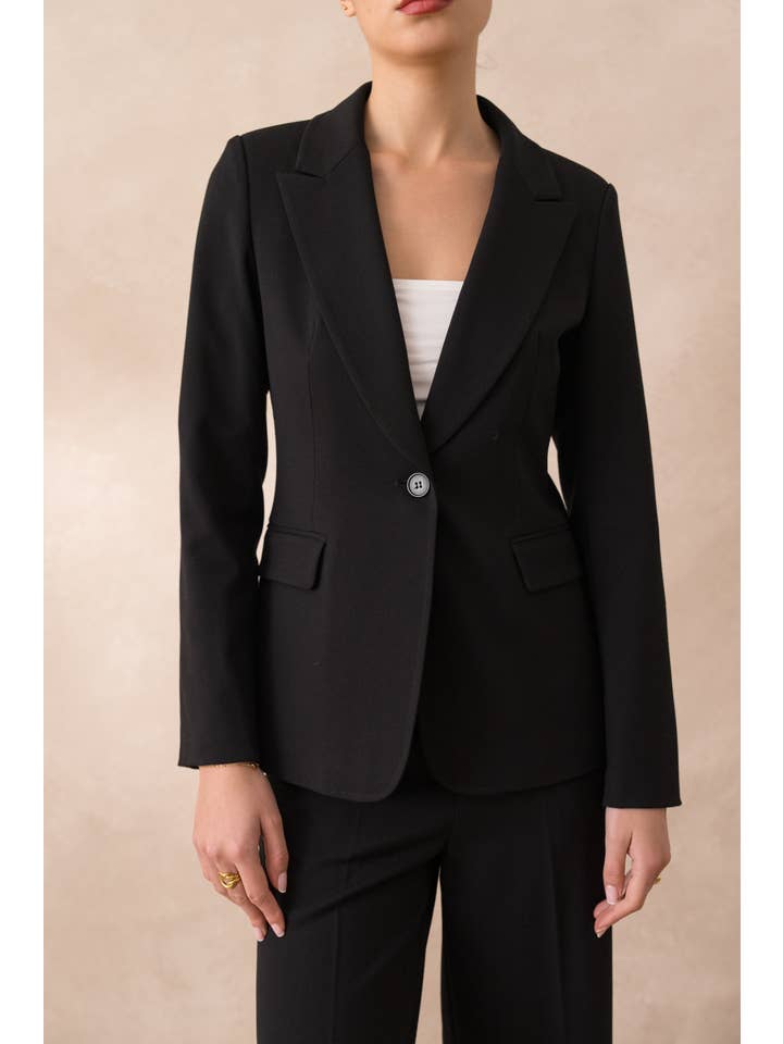 Attentif Paris – wholesale Kostymjacka – Dam – Heather figursydd kavaj för dam83