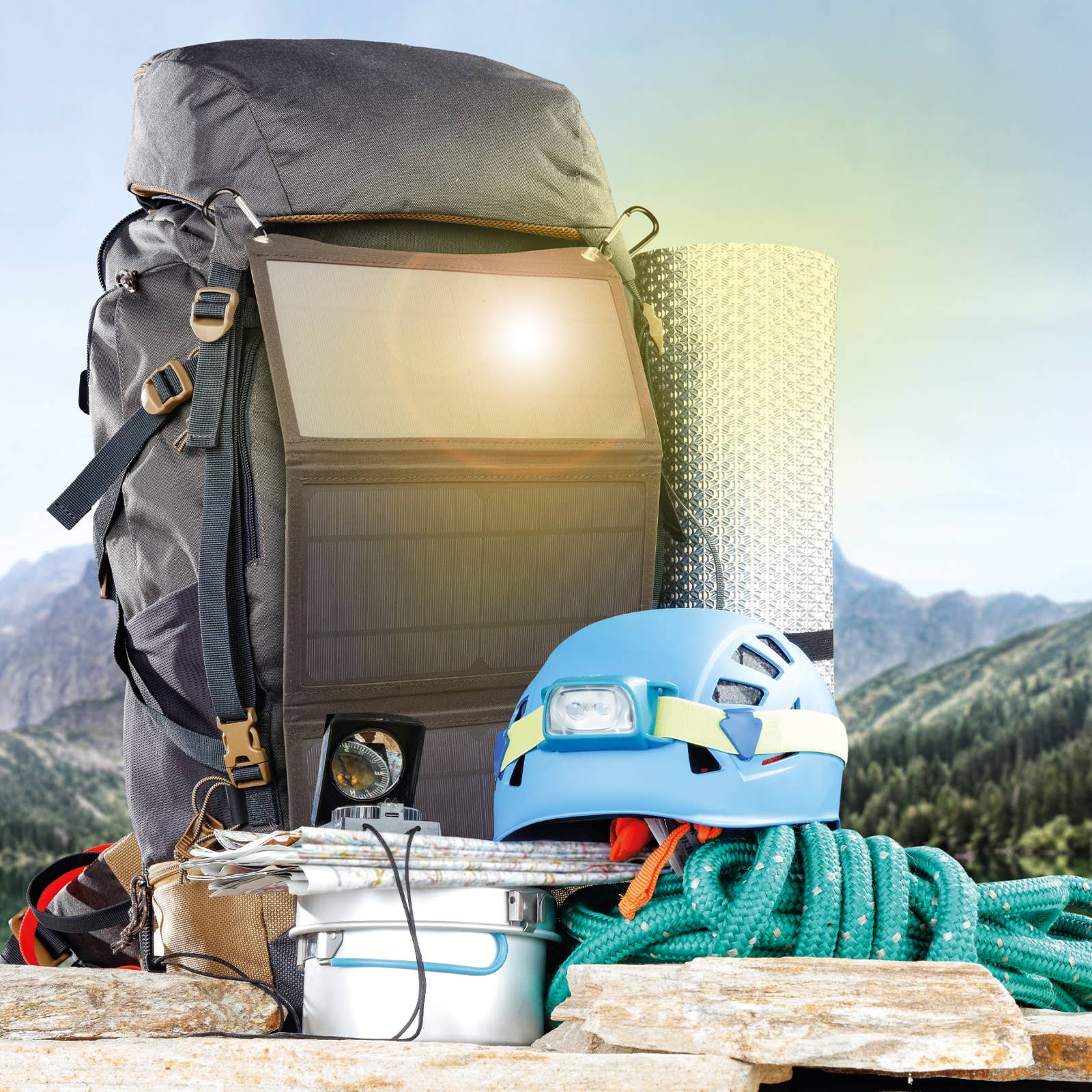 SBS – wholesale Bärbar laddare – Bärbar solcells-laddare på 21 watt för utomhusbruk4