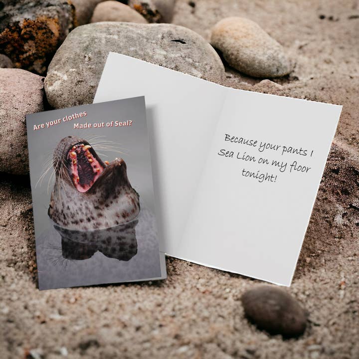 Divertente biglietto di anniversario «Seal the Deal», simpatico San Valentino per la vendita all'ingrosso da parte di Cardstalked