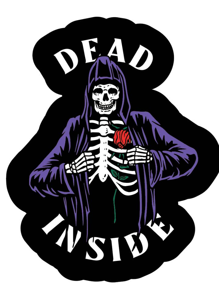 Dead Inside Sticker for wholesale by Last Call Co.