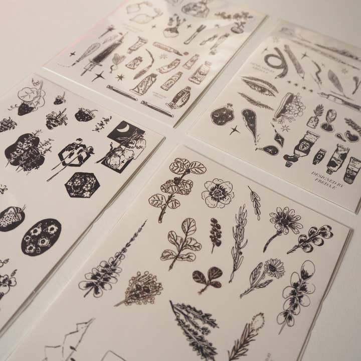 Little Forest Shop - Wholesale Temporary tattoo - Waterproof Temporary tattoos Designed by Freda. E6