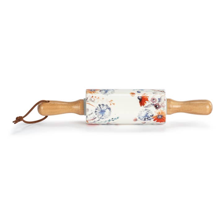 Wildflowers Ceramic Rolling Pin - 9in for wholesale by DEMDACO