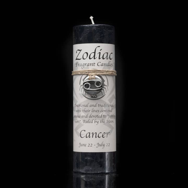 Cancer Zodiac Pendant Candle for wholesale by Astro West