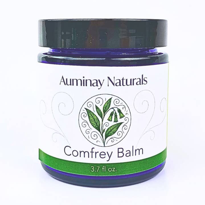Auminay Comfrey Balm 3.7 oz Glass for wholesale by Auminay Naturals