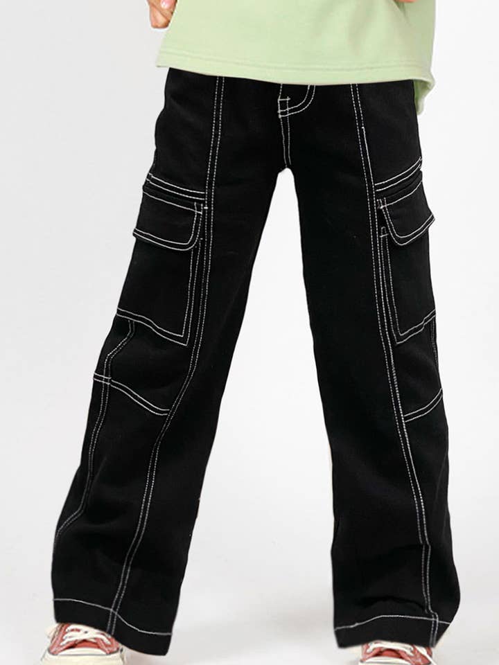 Pantalon cargo coloré pour fille BB-GCP-23-89155B pour la vente par BonnieBianca