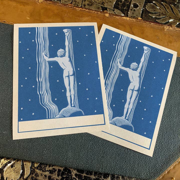 Stjärnfångare av Rockwell Kent, Ex-Libris bokplattor för wholesale av Ebon et Noir LLC