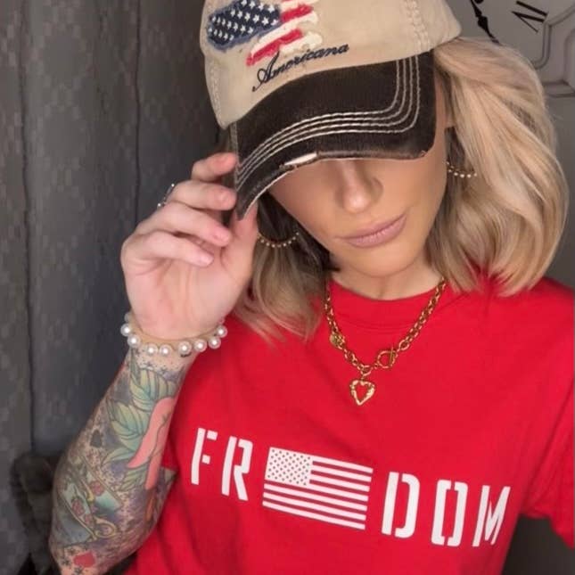 Vintage/Distressed Americana Hat for wholesale by Urban Edge Co.