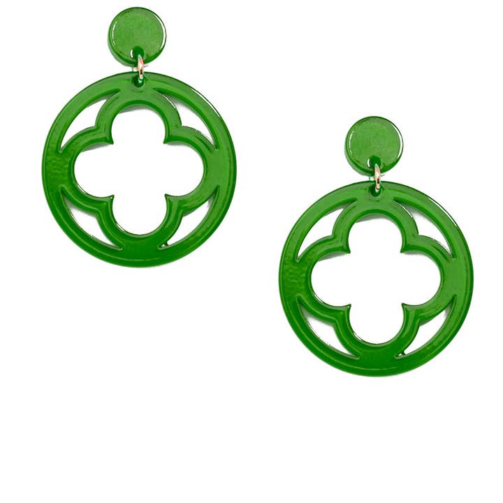 ZENZII Jewelry - Wholesale Dangle Earrings - Open Clover Drop Earring35