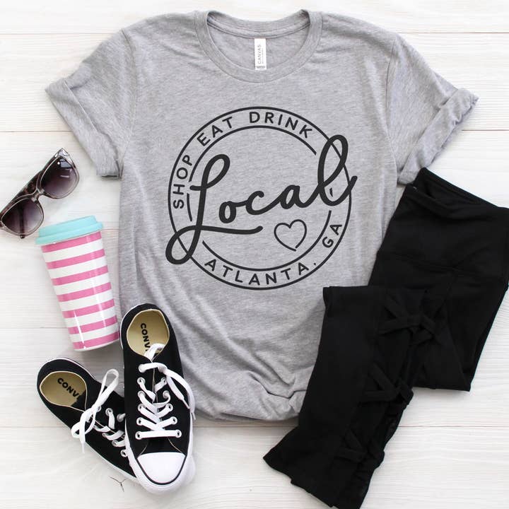 Quotable Life - Wholesale T-Shirt (Graphic) - Women's - Custom Local Circle Shop Eat Drink Tee NEW COLORS