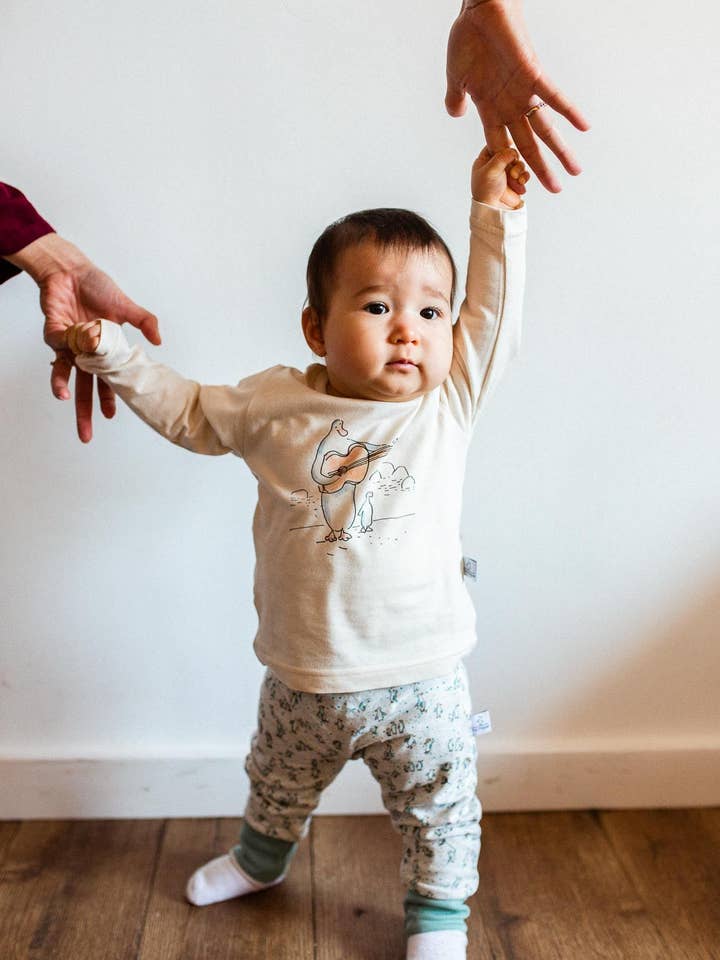 T-shirt “Músico” por atacado de P'tit Pingouin