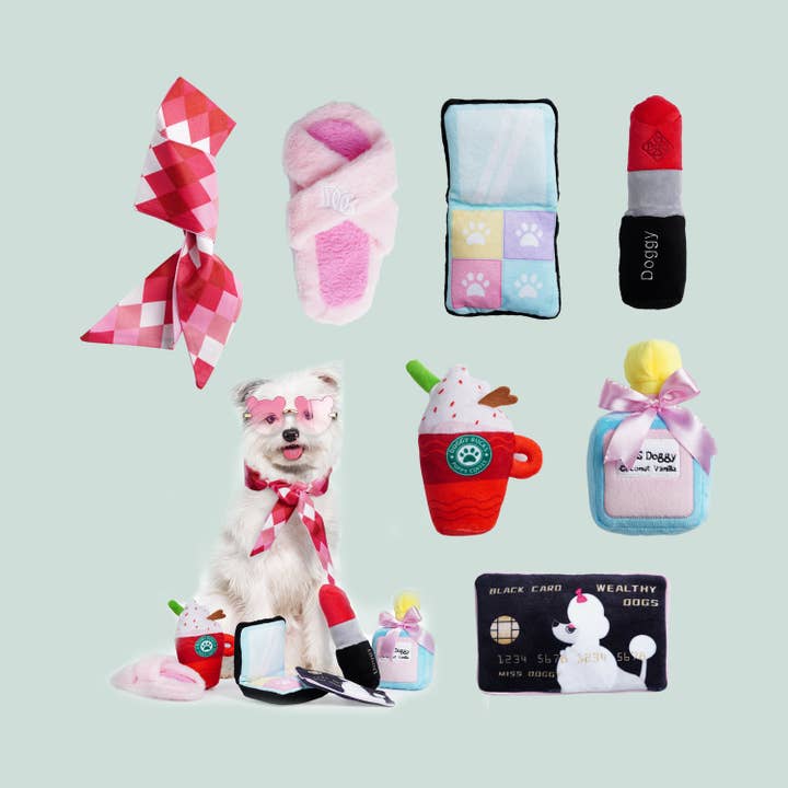 Nocciola 7 Pack Cute Pink Fashioned Fancy Girl Stuff Toys for wholesale by Nocciola